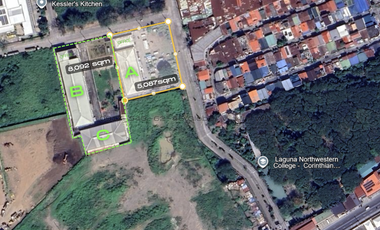 FOR SALE CORNER LOT WAREHOUSE WITH OFFICE IN MERIDIAN INDUSTRIAL COMPLEX BALIBAGO STA. ROSA LAGUNA