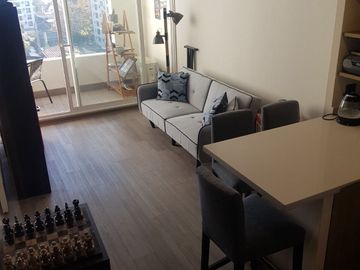 Depto. nuevo, 1 dormitorio, 1 baño, terraza comuna Ñuñoa.