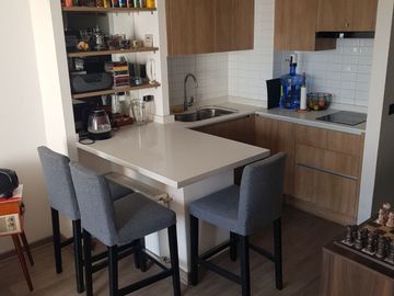 Depto. nuevo, 1 dormitorio, 1 baño, terraza comuna Ñuñoa.