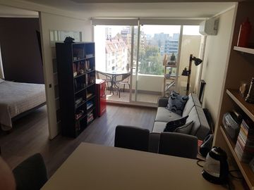 Depto. nuevo, 1 dormitorio, 1 baño, terraza comuna Ñuñoa.