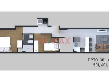 Moderno Y Bien Ubicado: Dpto. 2 Dormitorios En Piso 3 – Los Sauces, Surquillo