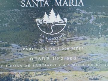 Se vende Parcela Algarrobo ,oferta ,  plana de 5000m2 en condominio Santa Maria