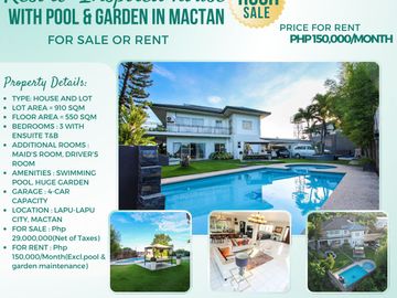 Spacious 3 Bedrooms House with Pool and Big Garden