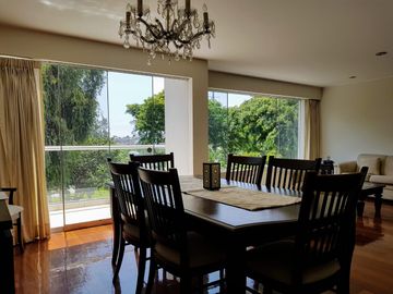 ALQUILO HERMOSO DUPLEX AMOBLADO - FRENTE A PARQUE EN CHACARILLA DEL ESTANQUE - LA FLORESTA  -  SURCO