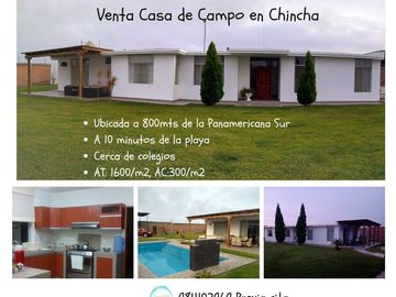 Venta CASA de CAMPO en Chincha