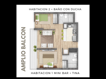 Venta Departamento Callao - Condominio - 2 Habitaciones - 2 Baños