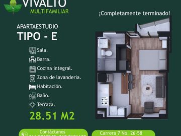 Proyecto de apartaestudios y apartamentos en venta, Tunja.