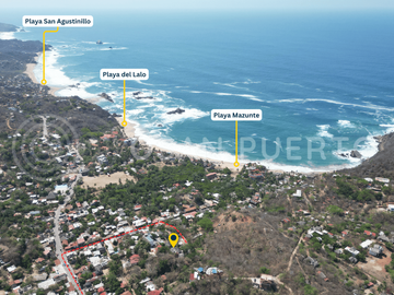 Se Vende Propiedad junto a la playa en Mazunte – A solo 400 metros del mar