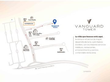 Departamentos de venta en el Proyecto Vanguard Tower, sector Villa Club.