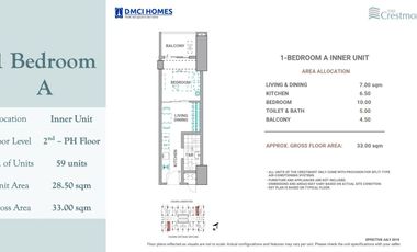 30K Reservation Fee, 38K Monthly downpayment ,  , No Spot Dp required , 2 bedroom unit payable in 36 months also open for Rent to Own