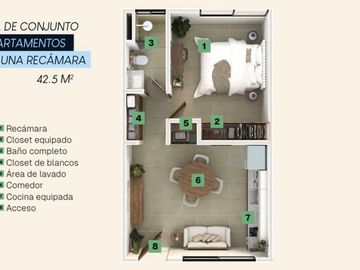 Departamentos de lujo en Mérida, Yucatán, dentro de Residencial, con amenidades.