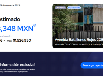 DEPARTAMENTO  de oportunidad en  AV BATALLONES ROJOS IZTAPALAPA  ✨🏡💵