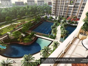 1 BR Condo (36 sqm) in Pasig City | Allegra Garden Place | Ready for Occupancy (Foreigners can own condo)