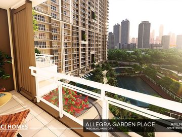 1 BR Condo (36 sqm) in Pasig City | Allegra Garden Place | Ready for Occupancy (Foreigners can own condo)