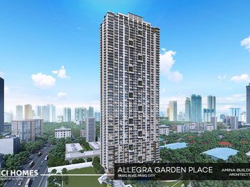 1 BR Condo (36 sqm) in Pasig City | Allegra Garden Place | Ready for Occupancy (Foreigners can own condo)