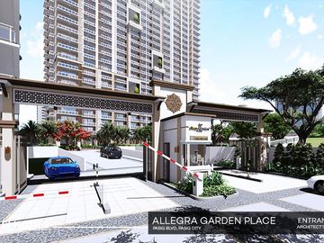 1 BR Condo (36 sqm) in Pasig City | Allegra Garden Place | Ready for Occupancy (Foreigners can own condo)