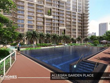 1 BR Condo (36 sqm) in Pasig City | Allegra Garden Place | Ready for Occupancy (Foreigners can own condo)