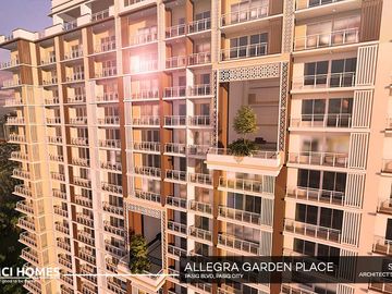 1 BR Condo (36 sqm) in Pasig City | Allegra Garden Place | Ready for Occupancy (Foreigners can own condo)