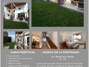 Venta de linda casa en condominio en La Encantada de Villa