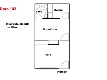 ALQUILER MINIDEPARTAMENTO PRIMER PISO VISTA INTERNA. MONTERRICO