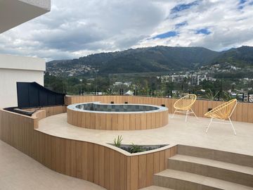 Departamento por Estrenar de Renta en Tumbaco Sector Intervalles , Pb, Jardín, vista al Ilaló.