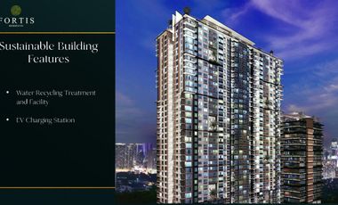 EXCLUSIVES LUXURY: FORTIS RESIDENCES TURN OVER 2027