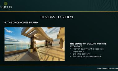 EXCLUSIVES LUXURY: FORTIS RESIDENCES TURN OVER 2027