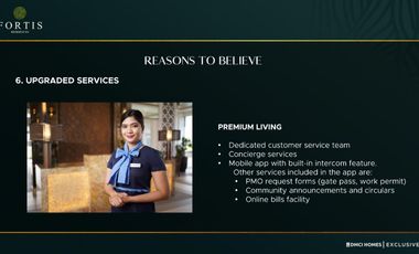 EXCLUSIVES LUXURY: FORTIS RESIDENCES TURN OVER 2027