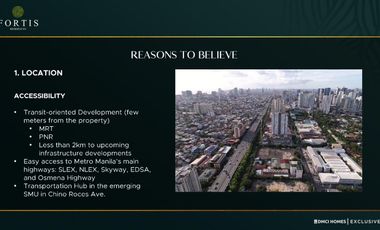 EXCLUSIVES LUXURY: FORTIS RESIDENCES TURN OVER 2027