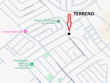 TERRENO EN VENTA DE 105 M2 EN URB. LAS CASCADAS CERCA DEL PARQUE 4 SAN ANTONIO 2 CARABAYLLO