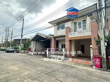 Twin house, 2 floors, 49.3 sq.w., Villa Khunalai Village 1, Soi 2, Soi Wat Lat Pla Duk, Kanchanaphisek Road, Wat Lat Pla Duk Road, Bang Bua Thong, Non