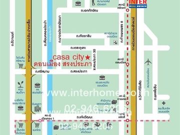 2-storey townhouse, 28.8 sq.w., Casa City Village, Don Mueang-Songprapa, Soi Detchatungka 1, Vibhavadi Road, Songprapa Road, Soi Detchatungka 1, Don M