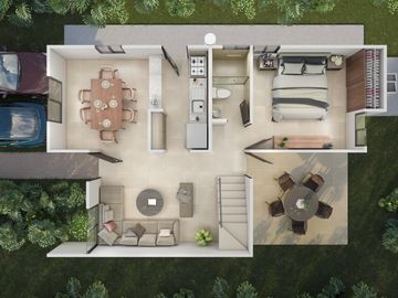 Modelo Mayapán | Casa Nueva en Mérida | 3 Recámaras | Terreno 10x20 | $2.1 MDP