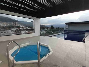 Venta de Departamento Moderno en Tumbaco Edificio con Piscina, Sector a 2 Cuadras de Supermercado Tía de Tumbaco cerca a la Ruta Viva