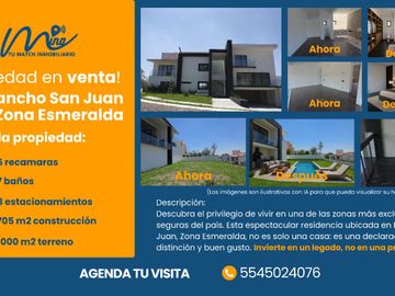 Casa en Venta Rancho San Juan, Zona Esmeralda. OPORTUNIDAD UNICA