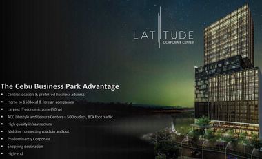 For Sale: Office Space at Latitude Corporate Center Cebu Business Park - 255.33sqm.