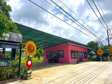 Over 4 Rai with Established Curry & Dim Sum Restaurant Business for Sale, on Main Road, Phang Nga