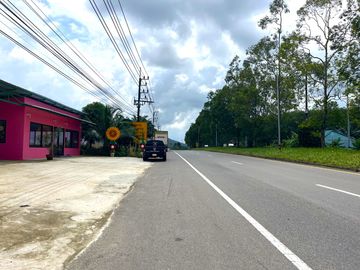 Over 4 Rai with Established Curry & Dim Sum Restaurant Business for Sale, on Main Road, Phang Nga