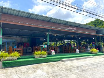 Over 4 Rai with Established Curry & Dim Sum Restaurant Business for Sale, on Main Road, Phang Nga