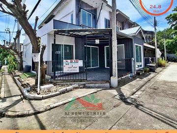 ขายทาวน์โฮม24.8ตรว. หลังมุม ม.พฤกษาไพร์ม94 วัชรพล-สายไหม56 บ้านเปล่า ต่อเติมครบ ราคาพร้อมคุย