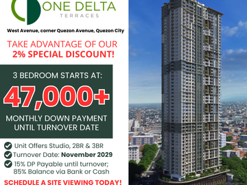 Pre-selling condo for sale for 3 Bedroom in Quezon City