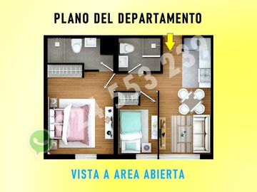 VENDO OCASION-BREÑA DPTO 2 DORM-2 BAÑOS $85,000 ASCENSOR + AREAS SOCIALES