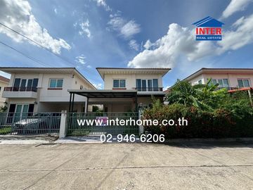 2-storey twin house, 39.9 sq.w., Supalai Ville Village, Ring Road - Lam Luk Ka, Khlong 3, near Triam Bundit School, Chalermmark Phicharn Road, Lam Luk