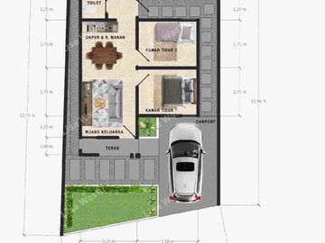 RUMAH MURAH TANAH LUAS SHM DEKAT SMK ISLAM SECANG