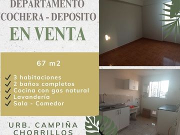 🏡 OFERTA ÚNICA: Amplio Dpto. en Chorrillos con COCHERA + DEPÓSITO + AIRES (¡OPCIÓN A DÚPLEX!)