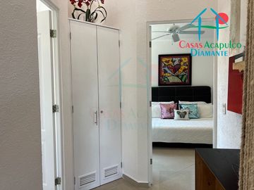 Departamento moderno con Terraza y vista a la alberca y áreas comunes