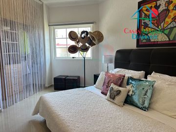 Departamento moderno con Terraza y vista a la alberca y áreas comunes