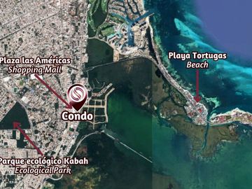 Penthouse, con roof garden y vista a la laguna, en venta, Bonampak Cancún