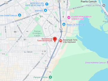 Departamento ubicado en Residencial Torre Bonampak, SM 8, MZ 3, Lote 4, Cancún, Q.R.