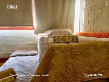 Casa de campo con jardín, chimenea y jacuzzi en Chaclacayo